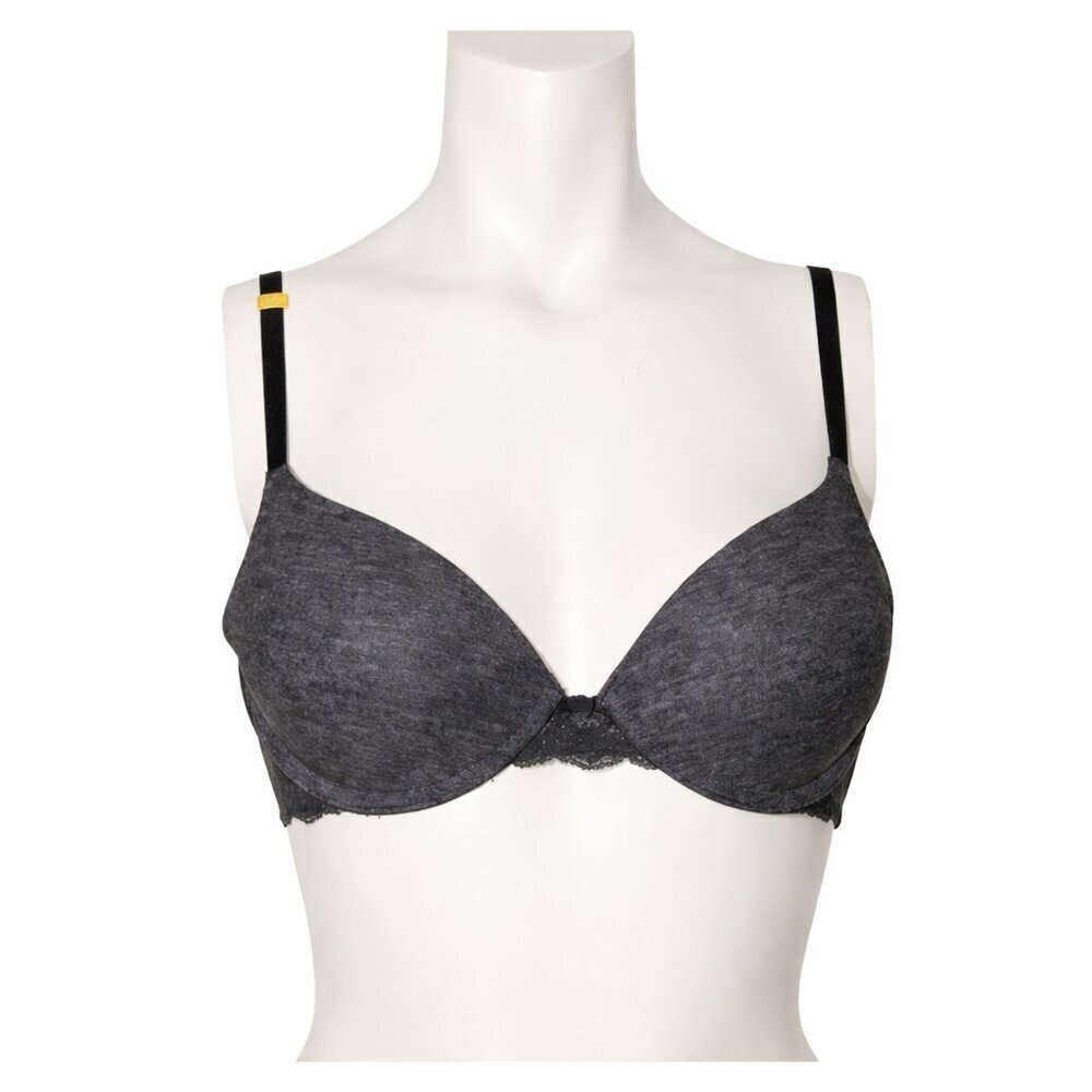 NWT SO So-Lift Padded Charcoal Bra Size 34A